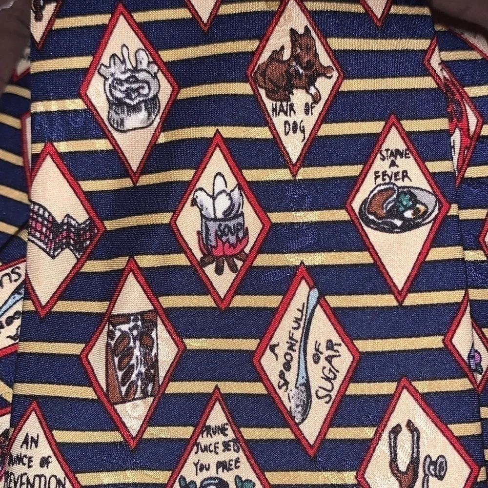 Nicole Miller Vintage 1995 Doctor Hand-Sewn Silk Tie Dr. Antidotes
